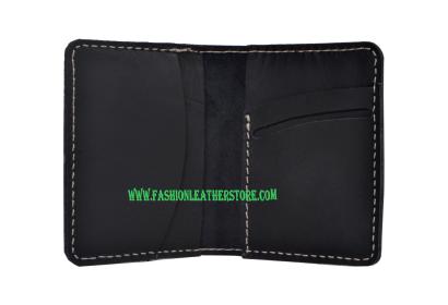 New Simple Buffalo Leather Genuine Id/Credit Card Holder Wallet